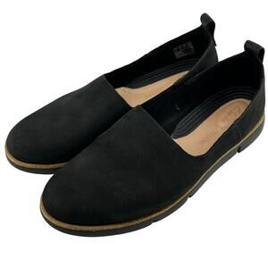 Clarks Trigenic Women's Tri Curve Lightweight Loafer Slip On Shoes Black Size 8